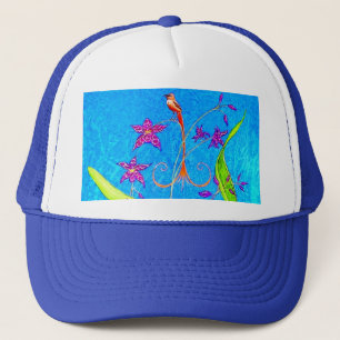 kleine orchideeënvogel (rood) trucker pet