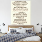 KLEINE ORFANT ANNIE POEM CANVAS PRINT (Insitu (Slaapkamer))