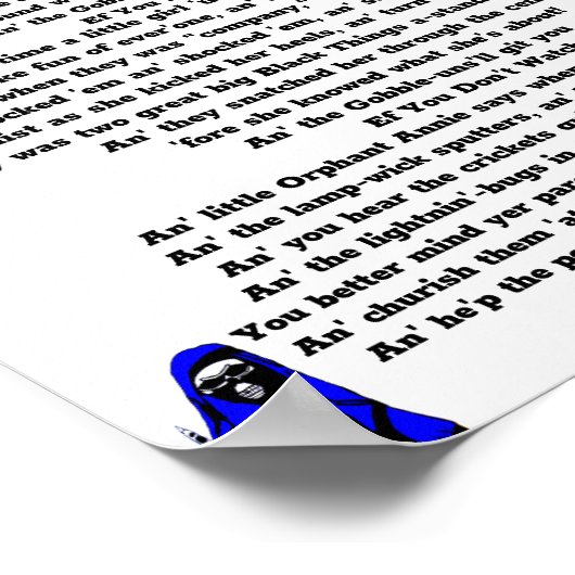 KLEINE ORFANT ANNIE POEM-POSTER POSTER (Hoek)