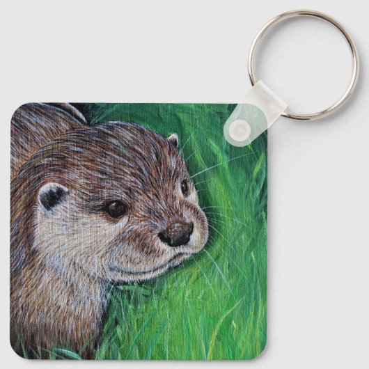 Kleine Otter-Sleutelhanger Sleutelhanger (Achterkant)