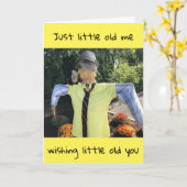 KLEINE OUDE IK WENST KLEINE OUDE JIJ GELUKKIG **70 KAART (Gele Bloem)