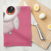 Kleine ovale illustratie theedoek (Quarter Fold)