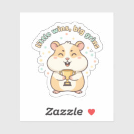 Kleine Overwinningen, Grote Glimlachen – Cute Hams Sticker