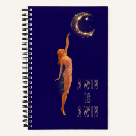 Kleine overwinningen zijn belangrijk Art Moon Moti Notitieboek