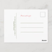 Kleine Paard Verjaardag Dank u Briefkaart (Achterkant)