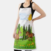 Kleine paarden ontwerpen voor kinderen schort (Insitu)