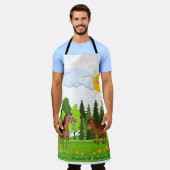 Kleine paarden ontwerpen voor kinderen schort (Gedragen)