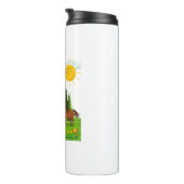 Kleine paarden ontwerpen voor kinderen thermosbeker (Geroteerd rechts)