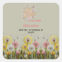 Kleine paardenbloem is in bloei baby shower