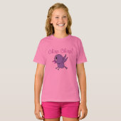 Kleine Paarse Birdy T-shirt (Voorkant volledig)