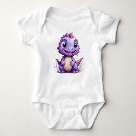 Kleine Paarse Dino Romper