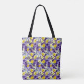 Kleine Paarse en gele slipjes Tote Bag (Achterkant)