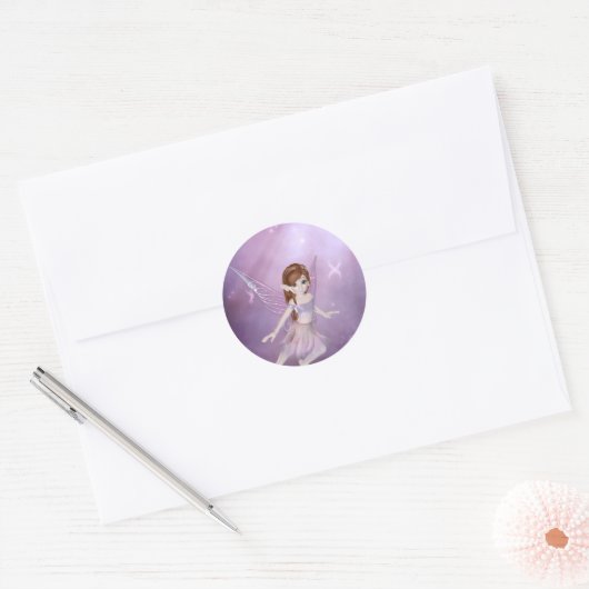 Kleine Paarse Fairy Stickers (Envelop)
