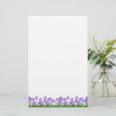 Kleine Paarse Iris Flowers Stationery Briefpapier (Staand voorkant)