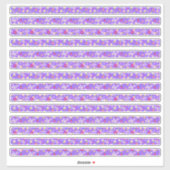 Kleine Paarse Narrow Borders Sticker (Vel)