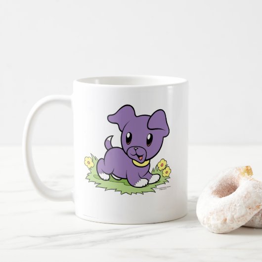 Kleine Paarse Puppymok Koffiemok (Met donut)