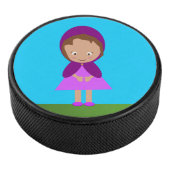 Kleine Paarse Riding Hood Hockey Puck (3/4)