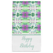  kleine Paarse ventilator met gebarenteerde cadeau Klein Cadeauzakje (Voorkant)