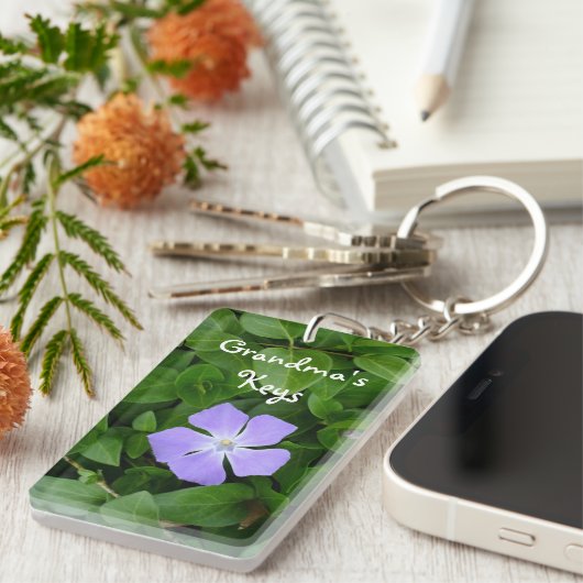 Kleine Paarse ventilator Sleutelhanger (Voorkant Rechts)