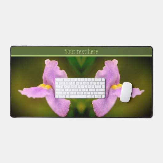 Kleine Paarse Wilde Orchidee Bloem Aangepast Bureaumat (Keyboard & Muis)