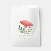 Kleine paddenstoel Baby shower Bedankzakje (Voorkant)