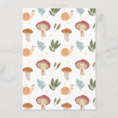 Kleine paddenstoel Baby shower Game Baby Bingo Enc Informatiekaartje (Achterkant)