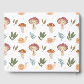 Kleine paddenstoel Baby shower Guest Book Gastenboek (Achterkant)