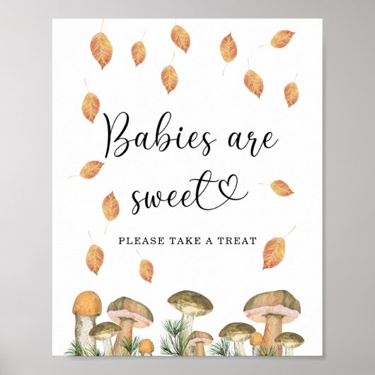 kleine paddenstoel - baby's zijn lief poster (Voorkant)