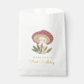 Kleine paddenstoel Birthday Gift Labels Bedankzakje (Voorkant)