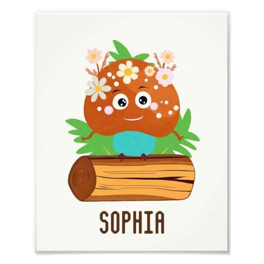 Kleine paddenstoel foto afdruk (Voorkant)