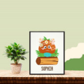 Kleine paddenstoel foto afdruk