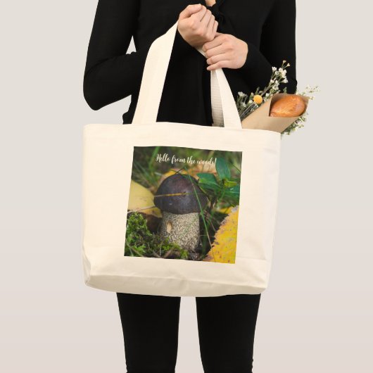 Kleine paddenstoel grote tote bag (Voorkant (product))
