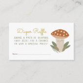 Kleine paddenstoel luierraffle-behuizing informatiekaartje (Voorkant)