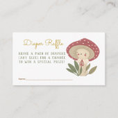 Kleine paddenstoel luierraffle-behuizing informatiekaartje (Voorkant)