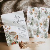 Kleine paddenstoel minimaal baby shower kaart