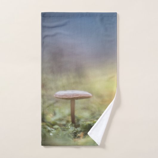 Kleine paddenstoel Natuur Foto Handdoek (Handdoek)