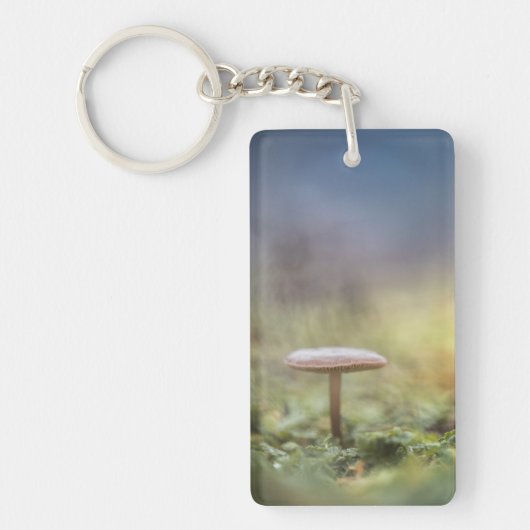 Kleine paddenstoel Natuur Foto Sleutelhanger (Voorkant)