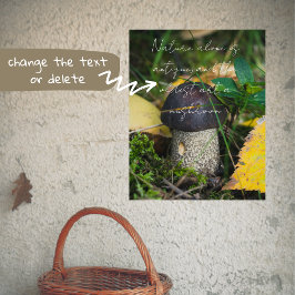 Kleine paddenstoel poster