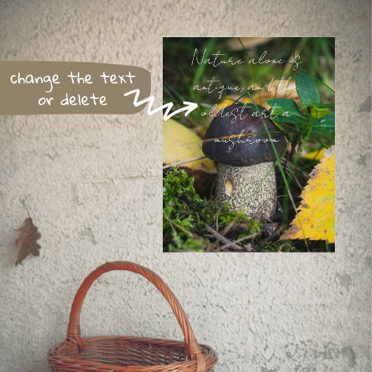 Kleine paddenstoel poster