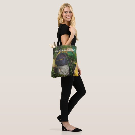 Kleine paddenstoel tote bag (Op model)