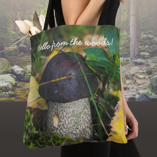 Kleine paddenstoel tote bag