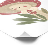 Kleine paddenstoel Waterverf Fotoafdrukken Foto Afdruk (Hoek)