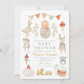 Kleine paddenstoel Woodland Baby shower Kaart (Voorkant)