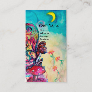 Kleine paddenstoelen in de nacht, Fantasy Visitekaartje