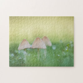 Kleine paddenstoelen Natuur Foto Legpuzzel