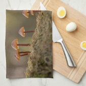 Kleine paddenstoelen Natuur Foto Theedoek (Quarter Fold)