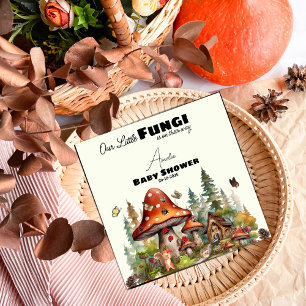 Kleine paddenstoelen Whimsical Woodland Forest Servet