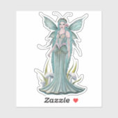Kleine paddenstoelenfee kunst van Renee Lavoie Sticker (Vel)