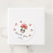 Kleine paddestoel - Baby shower dank u Bedankjes Labels (In situ)