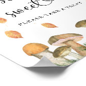 Kleine paddestoel - baby's zijn zoet poster (Hoek)